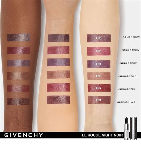 givenchy le rouge night noir swatches|Givenchy Le Rouge Night Noir Lipstick Collection Fall 2019.